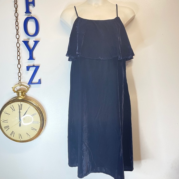 Mango Navy Blue Midi Dress - Picture 1 of 8